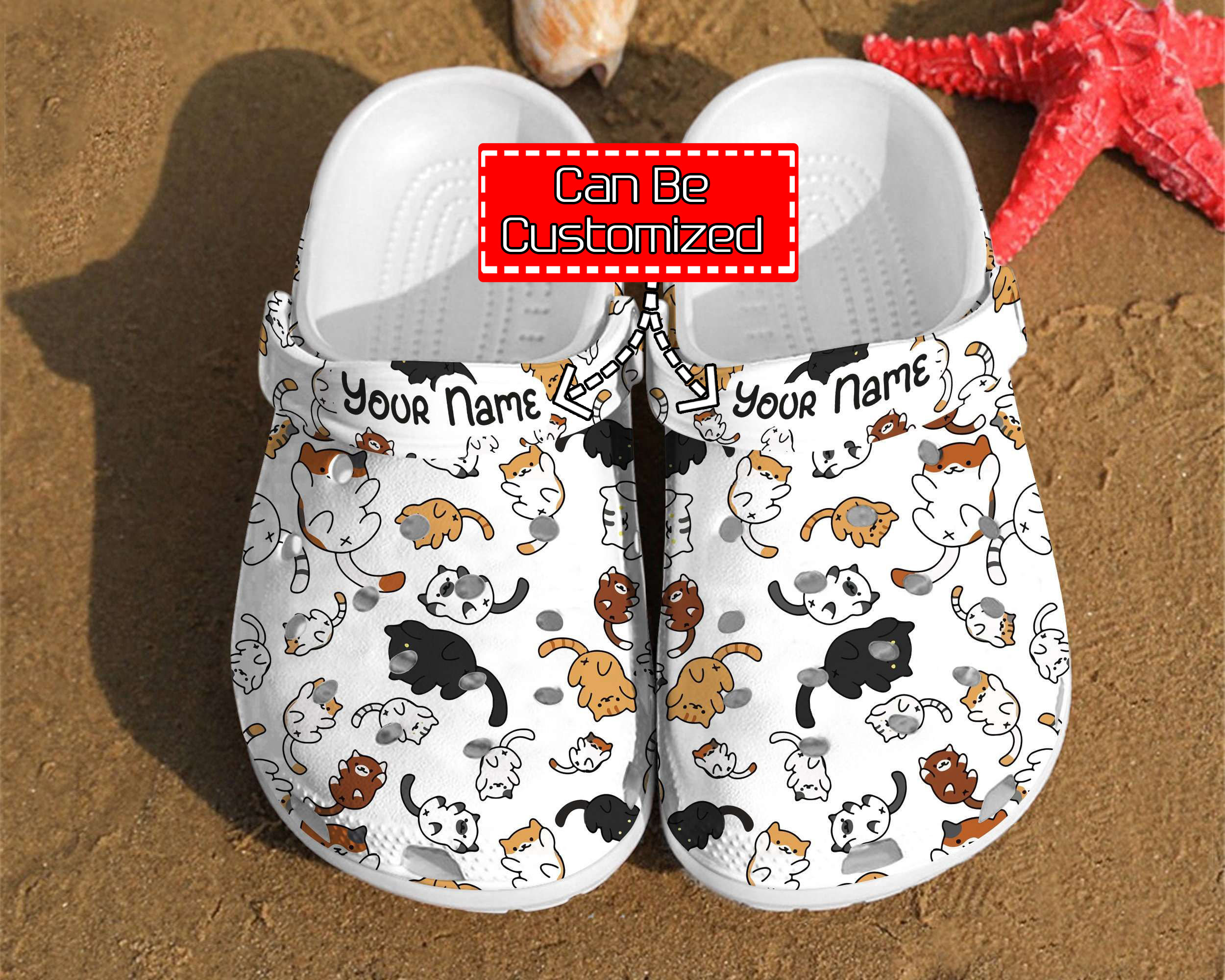 Animal Crocs – Personalized Cat Pattern Gift For Lovers Comfortable Summer Clog Shoes