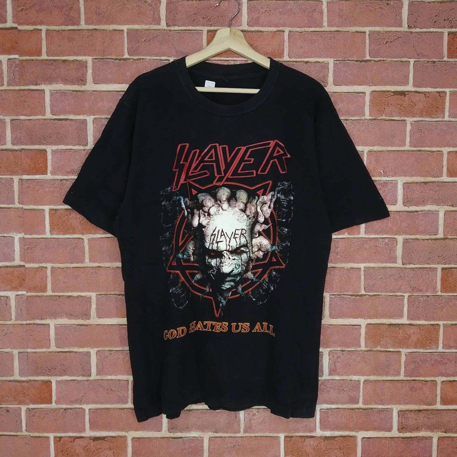 Vintage Slayer American Thrash Metal Band Concert T-shirt Promo Music