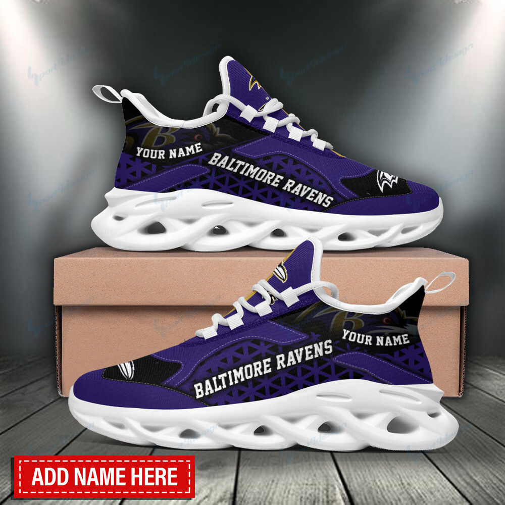 Baltimore Ravens Personalized Yezy Running Sneakers Bb477