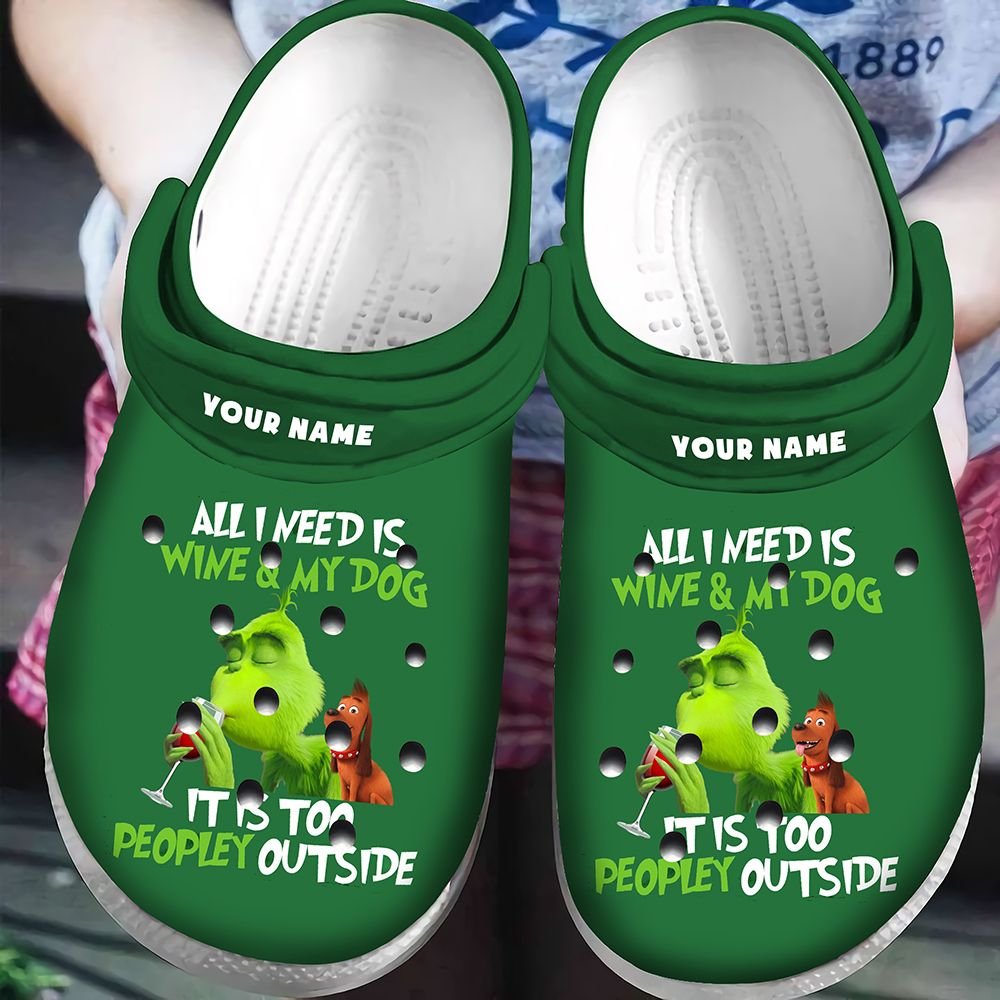 Personalized Grinch And Dog Crocss Classic Clogs Shoes Pancr1077