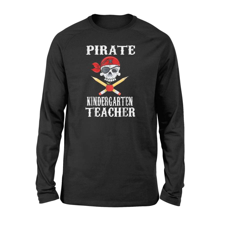 Kindergarten Teacher Pirate Costume Halloween Long Sleeve T Shirt