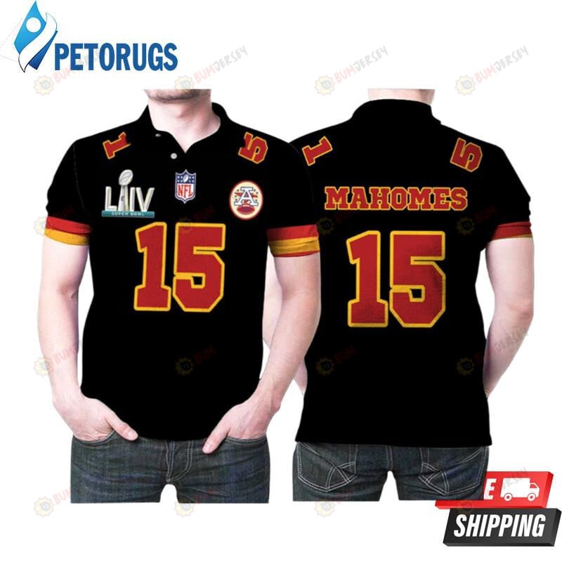 Patrick Mahomes 15 Kansas City Chiefs Legend Player Super Bowl Liv Football Team Printed Polo Shirt