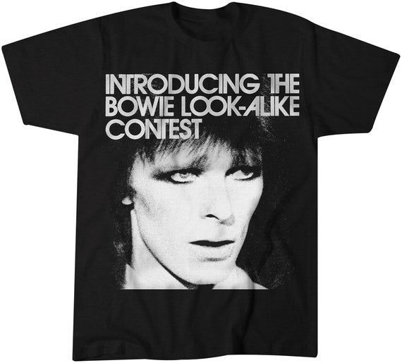 David Bowie Look Alike Contest Pop Rock Punk Music Shirt