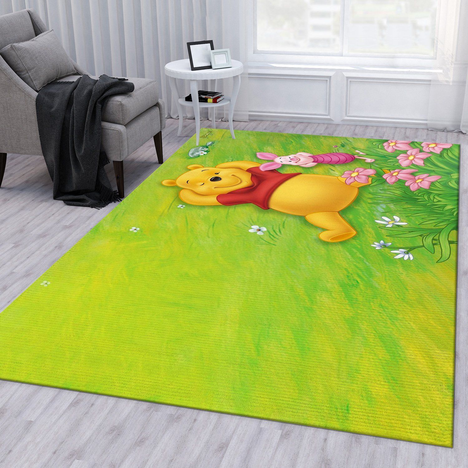 Winnie The Pooh Ver11 Area Rug Living Room Rug Family Gift US Decor