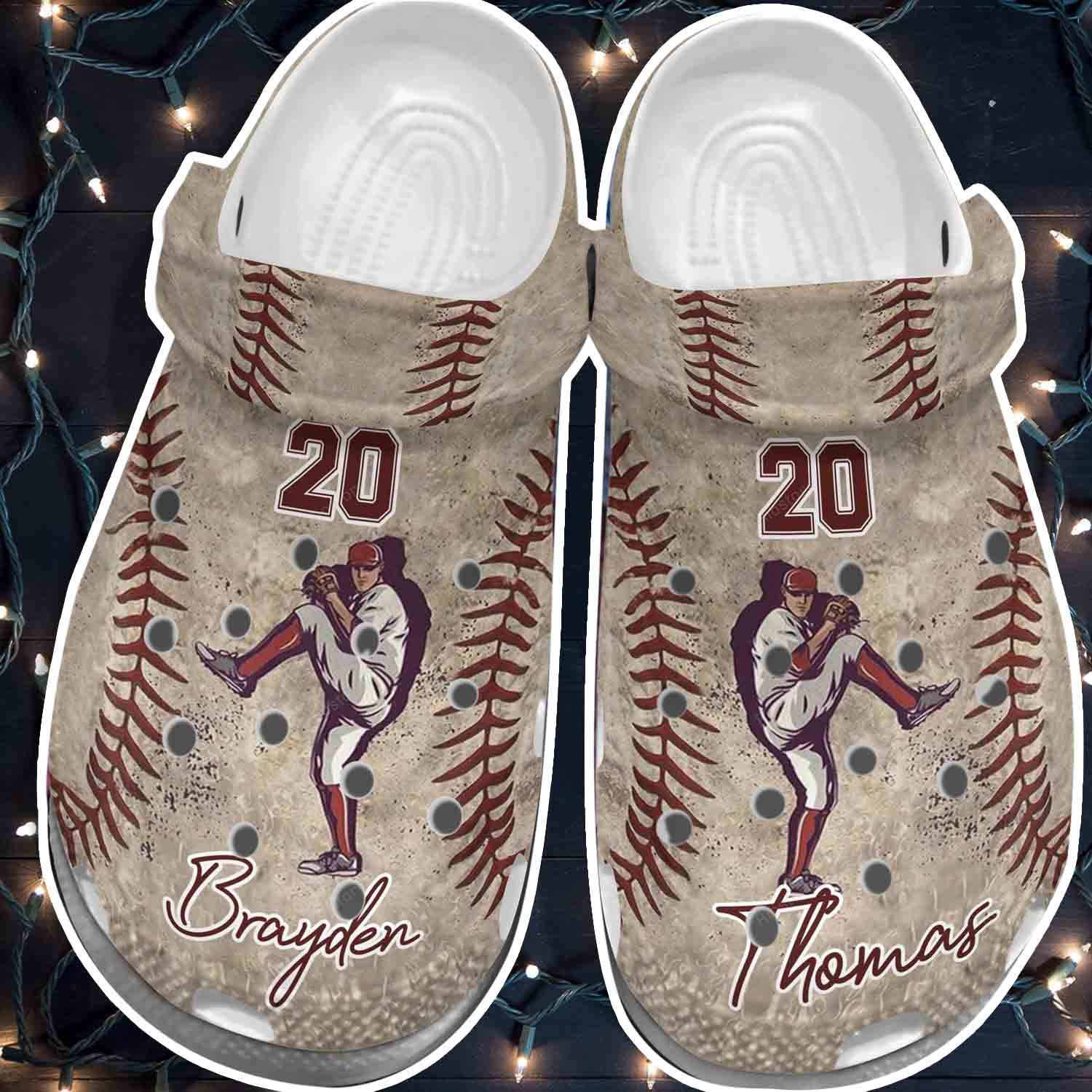 Pitcher Shoes For Batter Girl – Funny Baseball Crocs Clogs – Baseball-B35