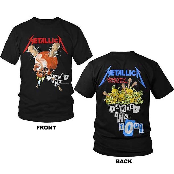 Metallica Damage Inc Skull Tour 1986 Shirt