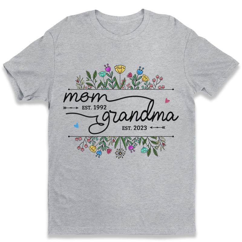 Proud To Be A Mommy & Grandma – Family Personalized Custom Unisex T-Shirt, Hoodie, Sweatshirt – Mother’S Day, Birthday Gift For Mom, Grandma