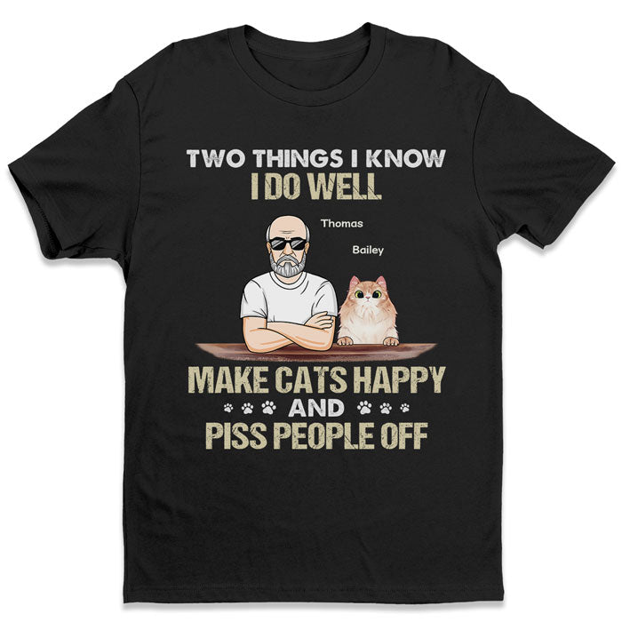 Two Things I Know I Do Well – Cat Personalized Custom Unisex T-Shirt, Hoodie, Sweatshirt – Gift For Pet Owners, Pet Lovers