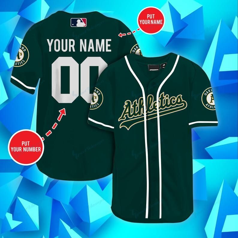 Oakland Athletics Personalized Baseball Jersey Shirt 55