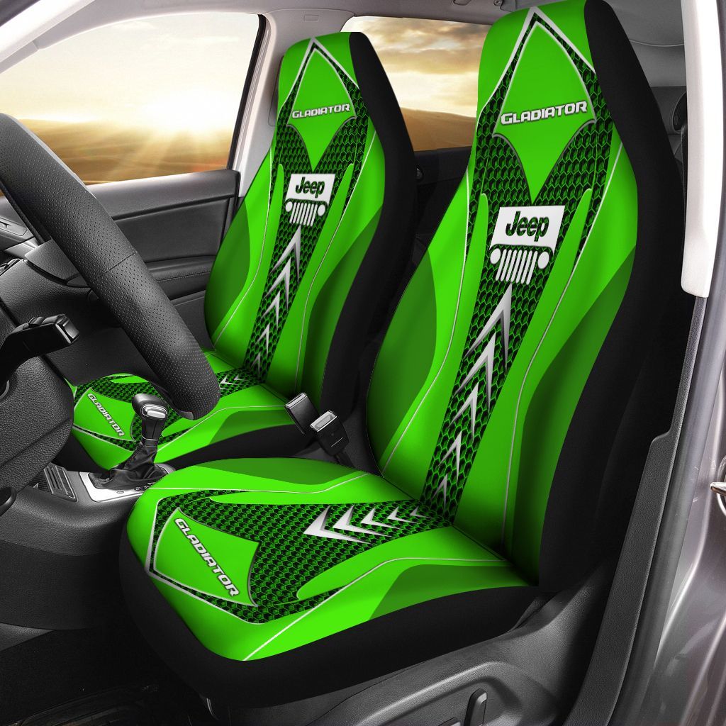 Jeep Gladiator Lph-Ht Car Seat Cover (Set Of 2) Ver 1 (Green)