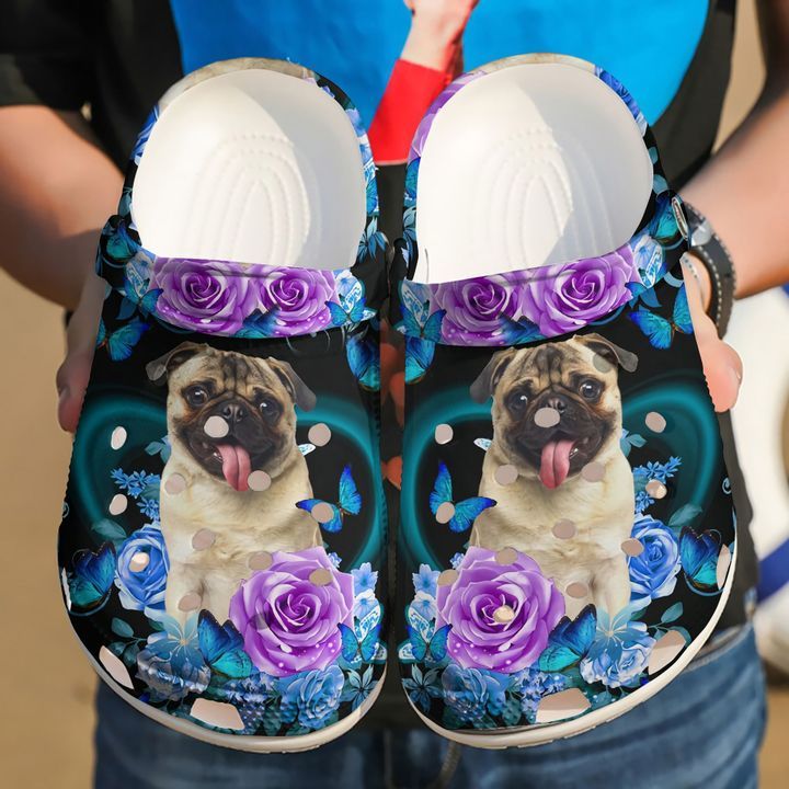 Pug Flowers Pub Sku 1925 Crocs Crocb …