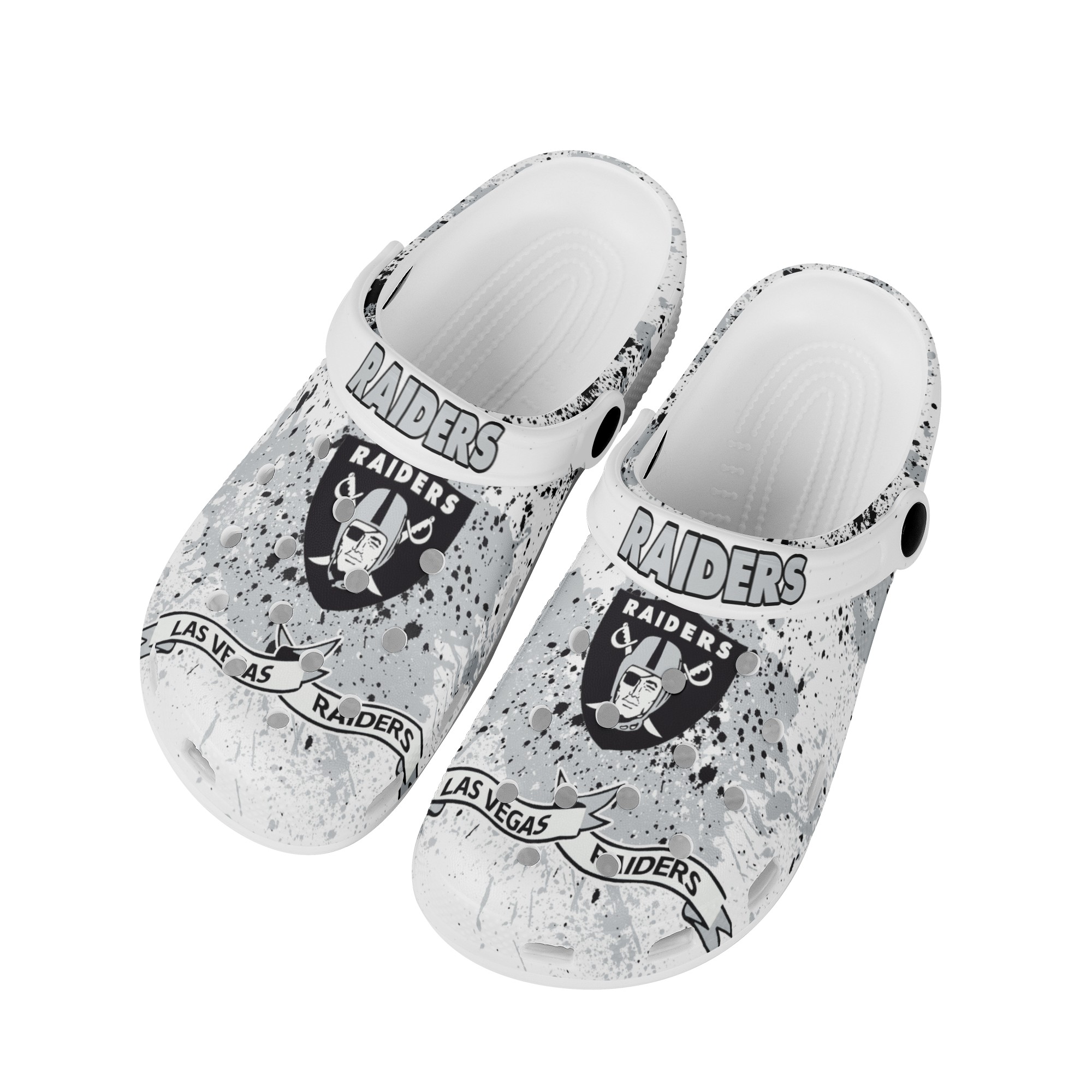 Las Vegas Raiders Crocs Shoes Cute Style#2 Shoes For Fans