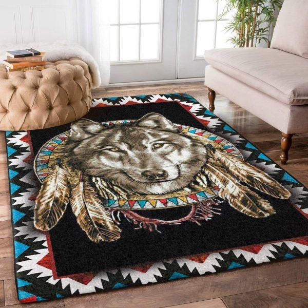 Wolf Art Home Decor Rectangle Area Rug 11