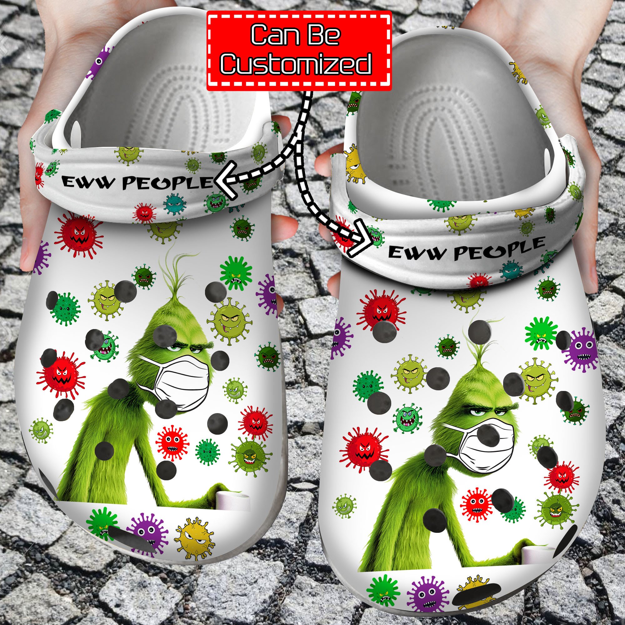 Personalized Ew People The Grinch Crocss Classic Clogs Shoes