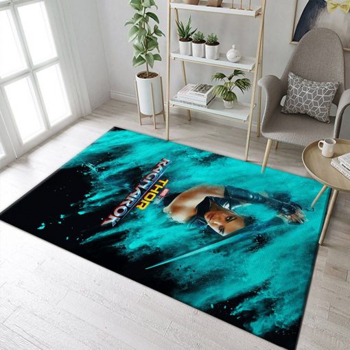 Thor Ragnarok Valkyrie Rug All Over Print Logo Custom Area Rug Carpet Full Sizes Home Living Rug Carpet Decor