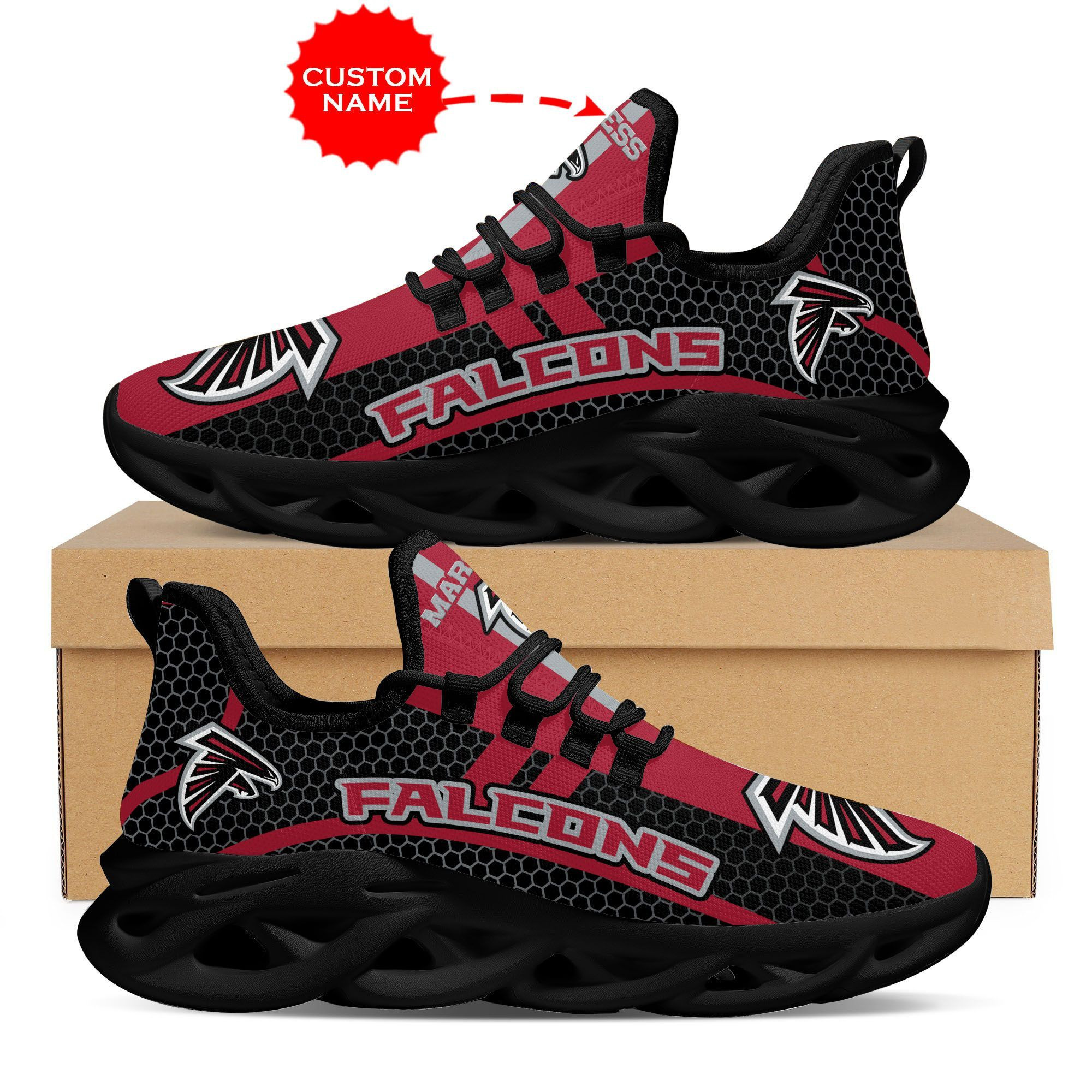 Atlanta Falcons Shoes Max Soul Luxury  Custom Name 06 M3Rtt0282