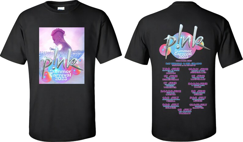 P!Nk Pink Summer Carnival 2023 Eu Europe Tour T Shirt Hoodie Hoody T-Shirt  Men Women Unisex