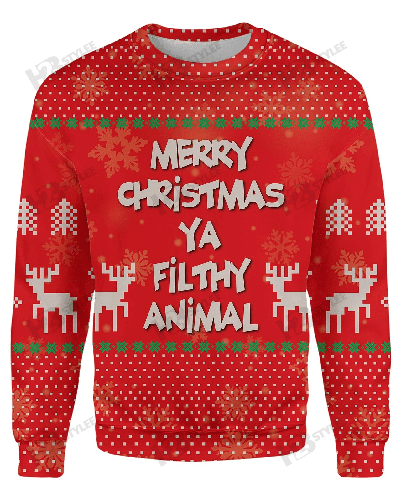 Merry Christmas Ya Filthy Animal Christmas Ugly Sweater Smileteeshirt Store