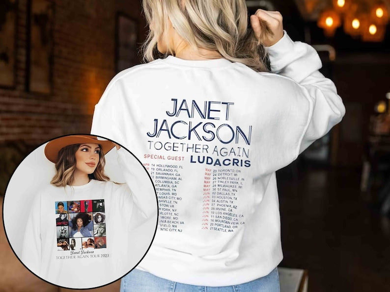 Janet Jackson Together Again Tour 2023 Shirt, Together Again Tour 2023 Tshirt, Music Tour 2023 Tshirt, Tour 2023 Shirt