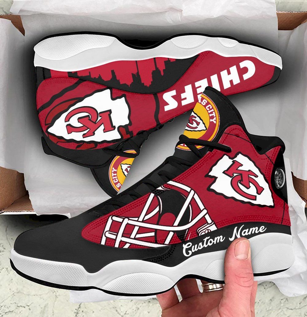 Kansas City Chiefs Personalized Air Jordan 13 Sneakers Sport Shoes For Fan Sneakers For Fan Sport