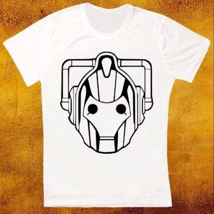 Doctor Who Cyberman Logo Cool Gift Retro Vintage Hipster Unisex Tshirt 1773