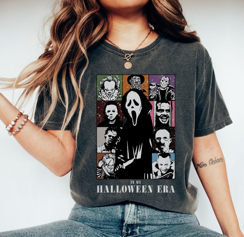 In My Halloween Era Comfort Color Shirt, Eras Tour Halloween, Halloween Costume, Fall Vibes, Horror Movie