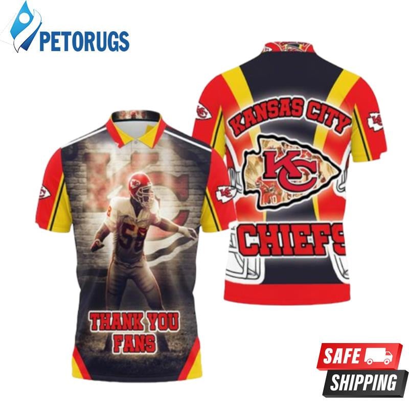 Derrick Thomas 58 Kansas City Chiefs Printed Polo Shirt