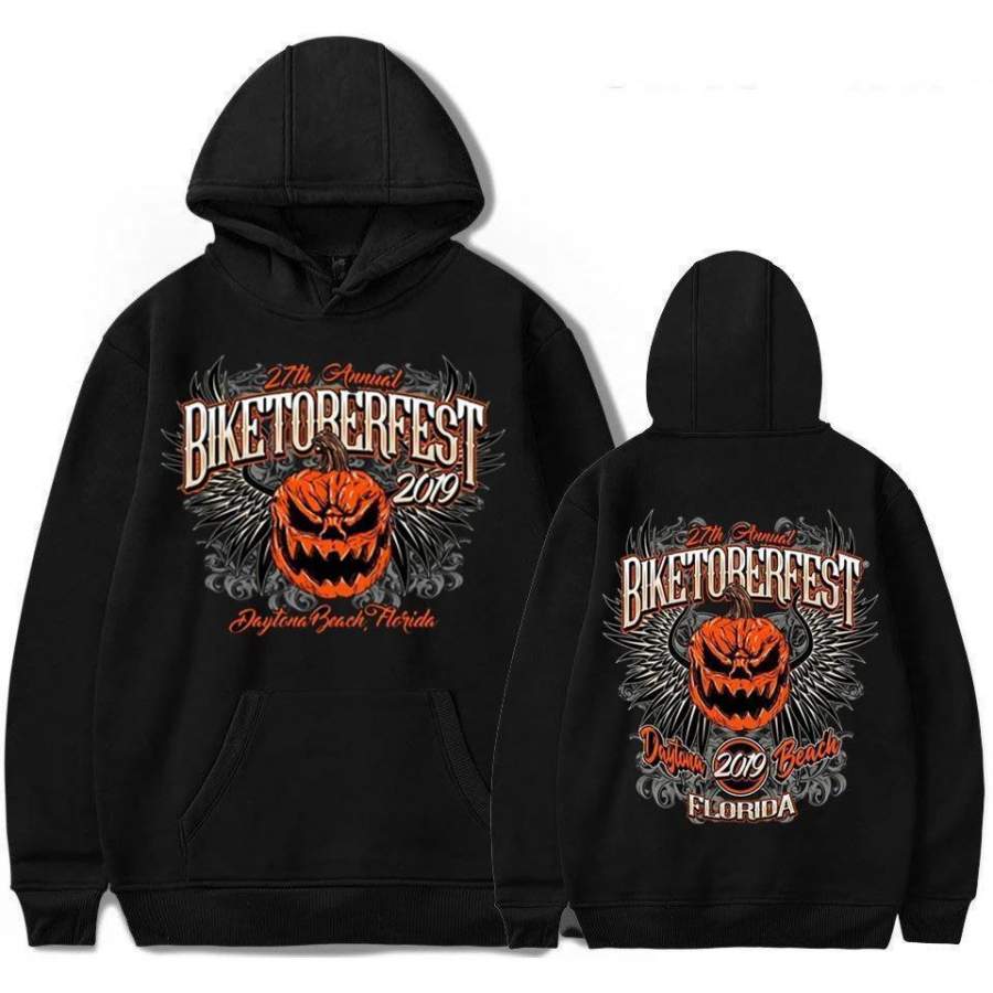 2019 Biketoberfest Daytona Beach Pumpkin Hoodie