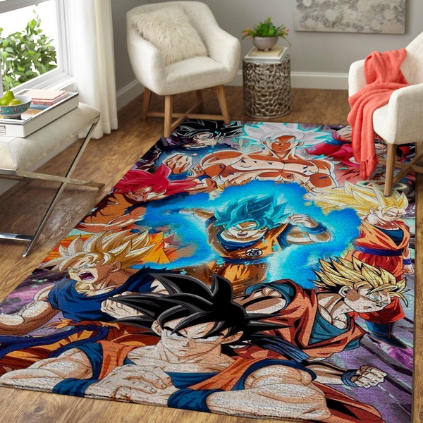 Dragon Ball Area Rug- Goku Anime Man &hellip;