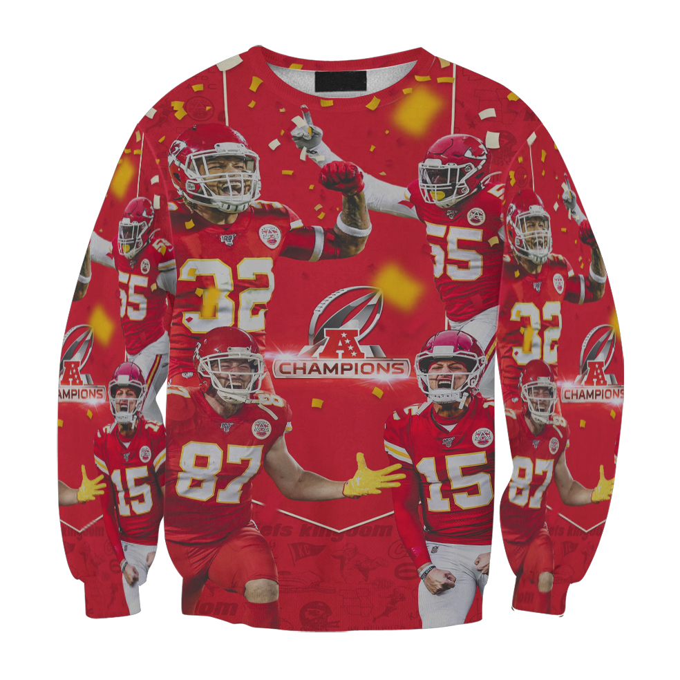 Kansas City Chiefs Team Winning Gift For Fan 3D Full Printing Sweatshirt