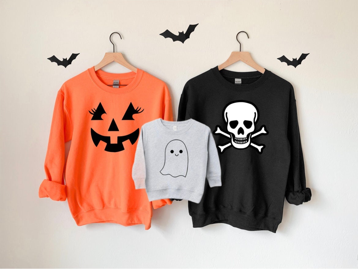 Family Halloween Costume Shirts, Matching Halloween Couple shirts, Kid Halloween Shirt, Toddler halloween Shirt, group halloween sweatshirts Santacruzshirt Fashion