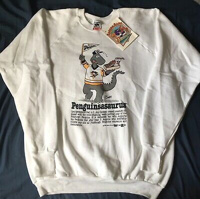 Ad Link Pittsburgh Penguins Rare Vintage 80 s Saurus Gang Crew Neck Nwt shirt