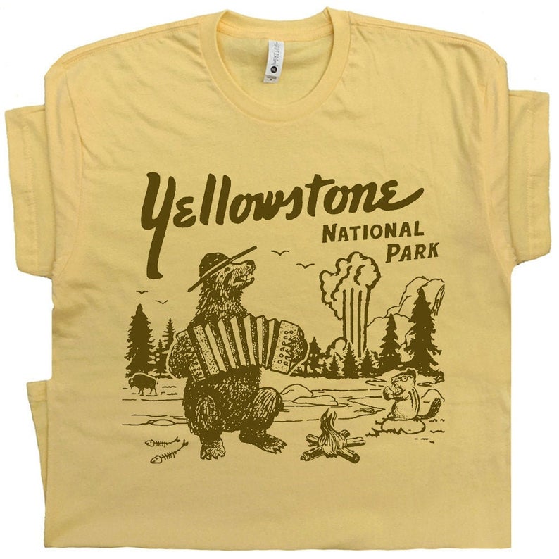 Yellowstone T Shirt National Park Shirt Cool T Shirt Funny T Shirt Grand Tetons Dutton Ranch Jackson Hole Hiking Camping Tee Mens Womens