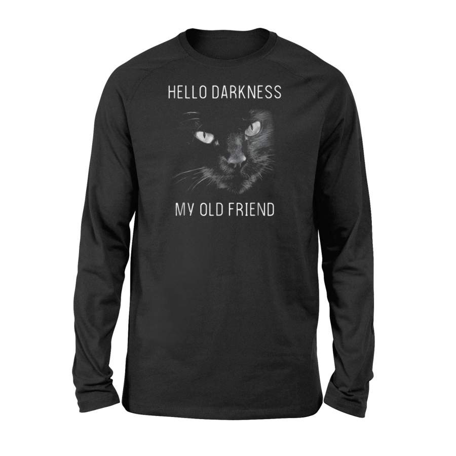 Cat Hello Darkness My Old Friend Halloween Halloween Long Sleeve T Shirt