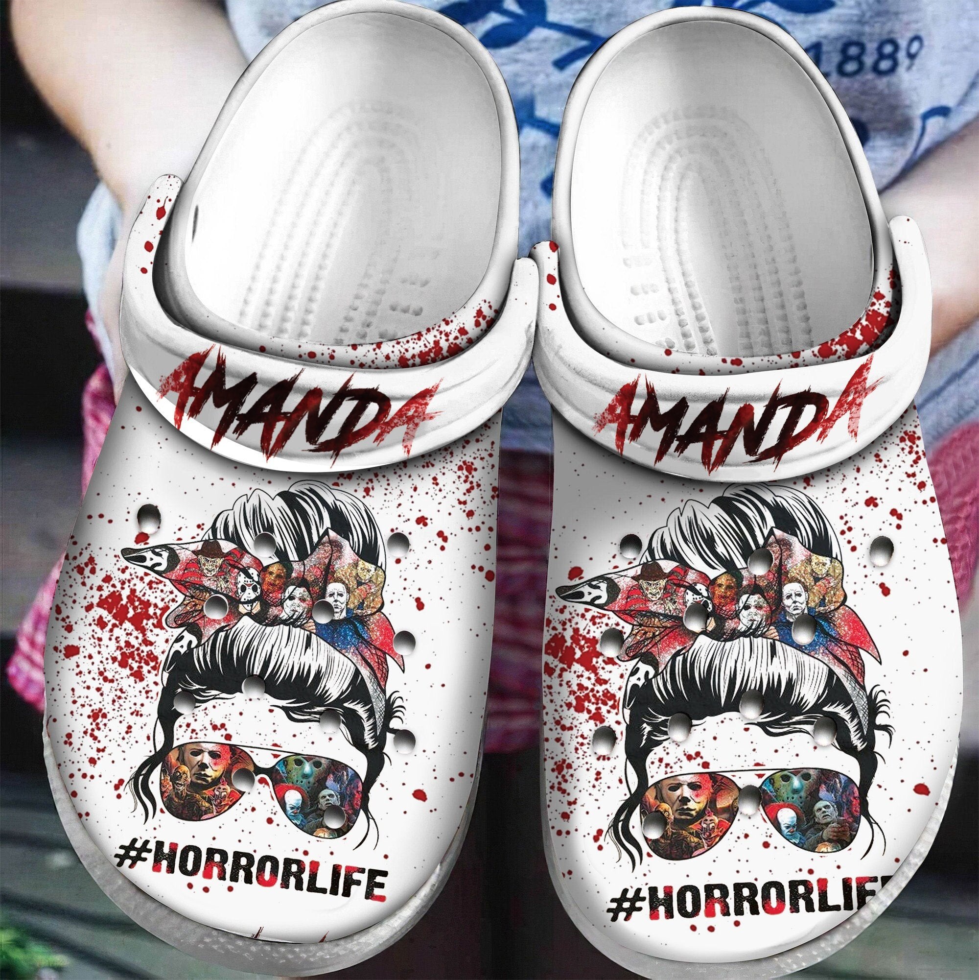 Horror Life Bunch Girl Name For Men And Women Gift For Fan Classic Water 3D Crocband Clog