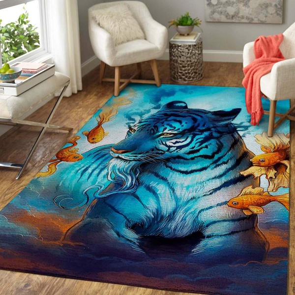 Animal Lover Tiger Area Rug – Dreaming in the Ocean Area Home Decor – HomeBeautyUS