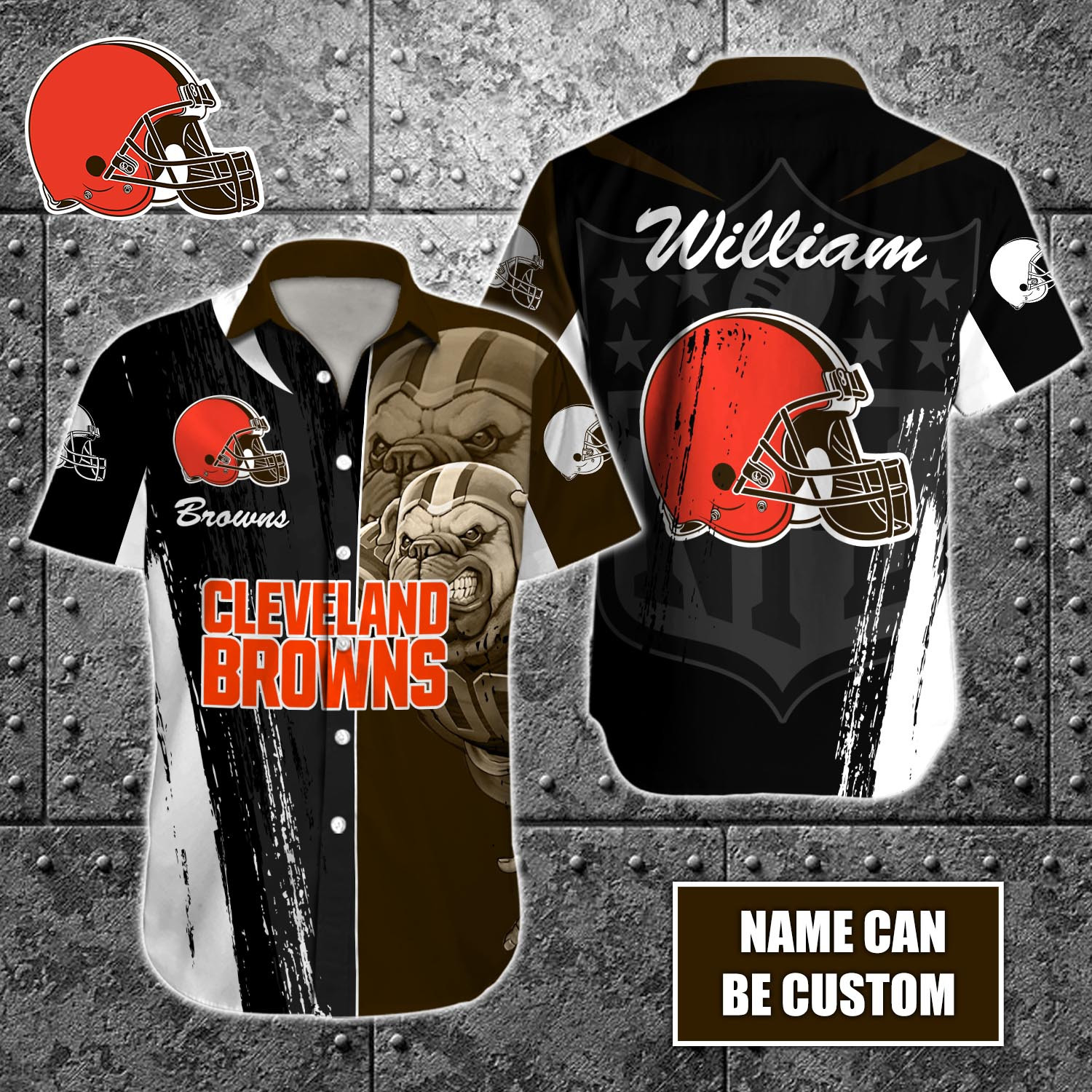 Cleveland Browns Nfl-Hawaiian Shirt Custom T-40919