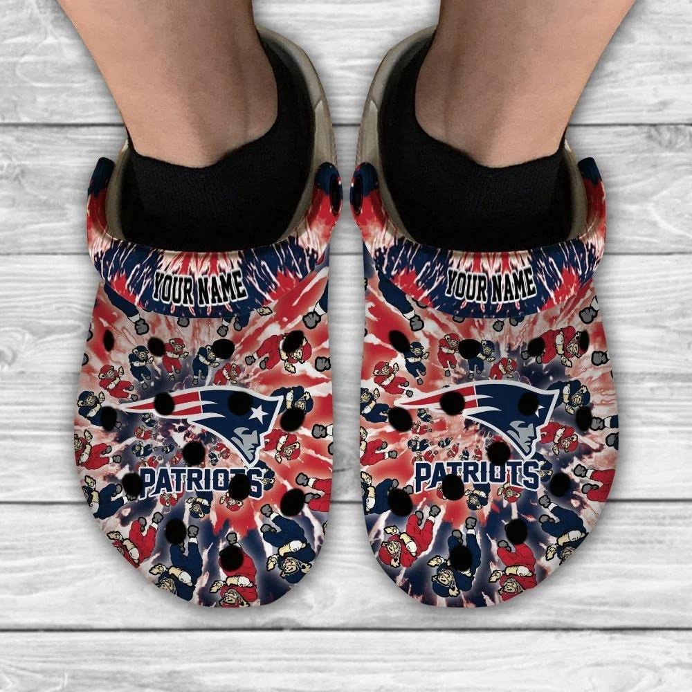 New England Patriots Grateful Dead Custom Personalized Crocs Classic Clogs Shoes