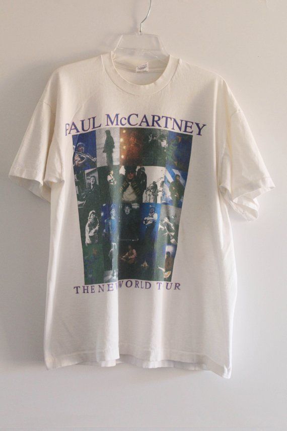 Vintage 93 Paul Mccartney The New World Tour Tour Shirt