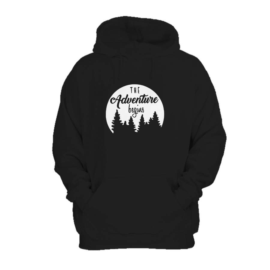 The Adventure Begins Travel Coming Home Boho Hipster Gift Hoodie