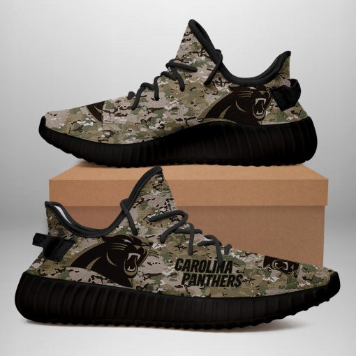 Carolina Panthers U.S. Military Camouflage Shoes – Free Shipping