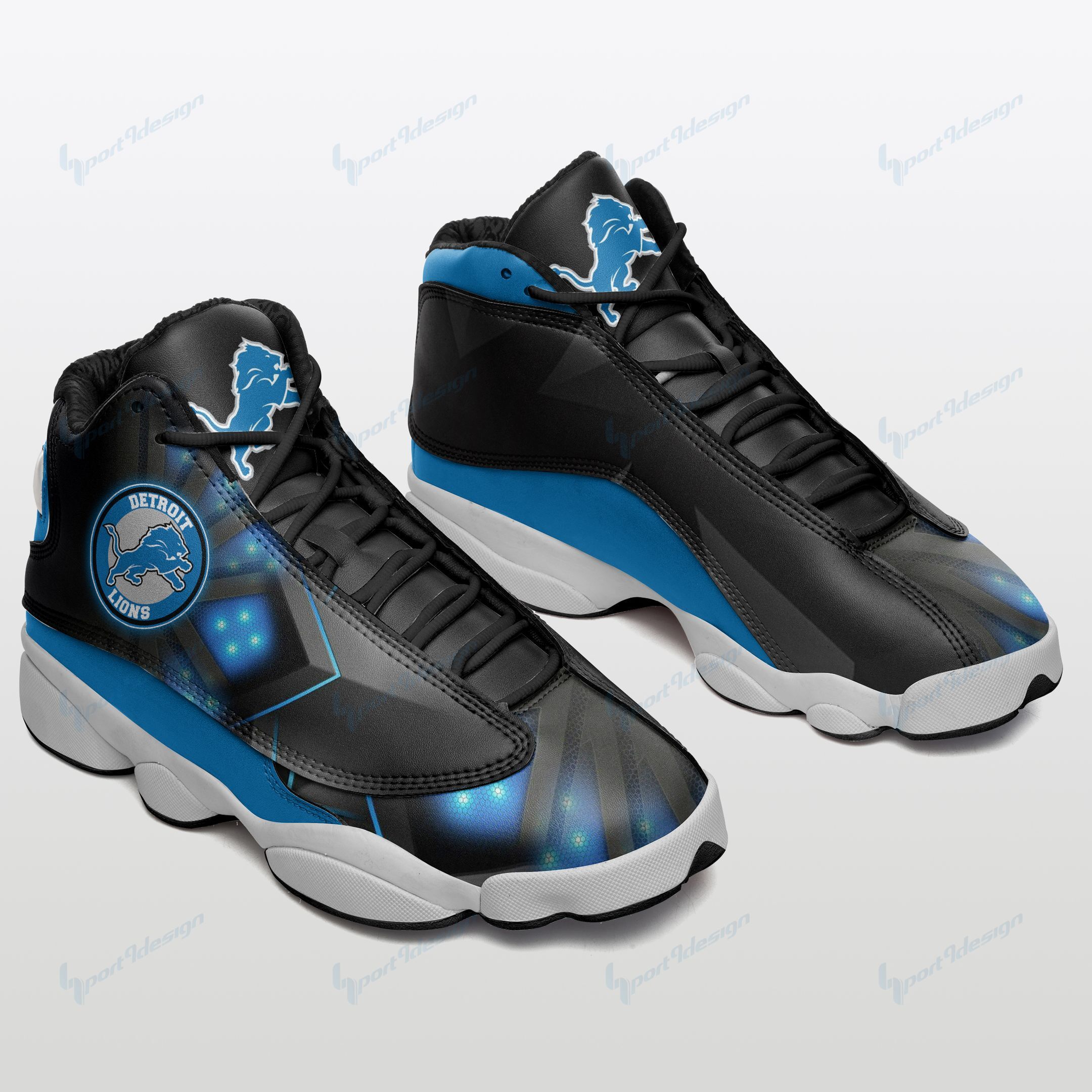 Detroit Lions Air JD13 Sneakers 394