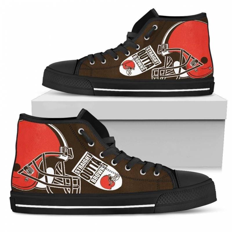 Straight Outta Cleveland Browns High Top Shoes #624