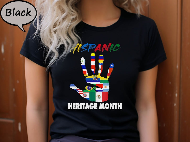 Hispanic Heritage Month Shirt, Hispanic Heritage Shirt, Hispanic Shirt, Latin America Tee, Countries Flags Celebration Tee