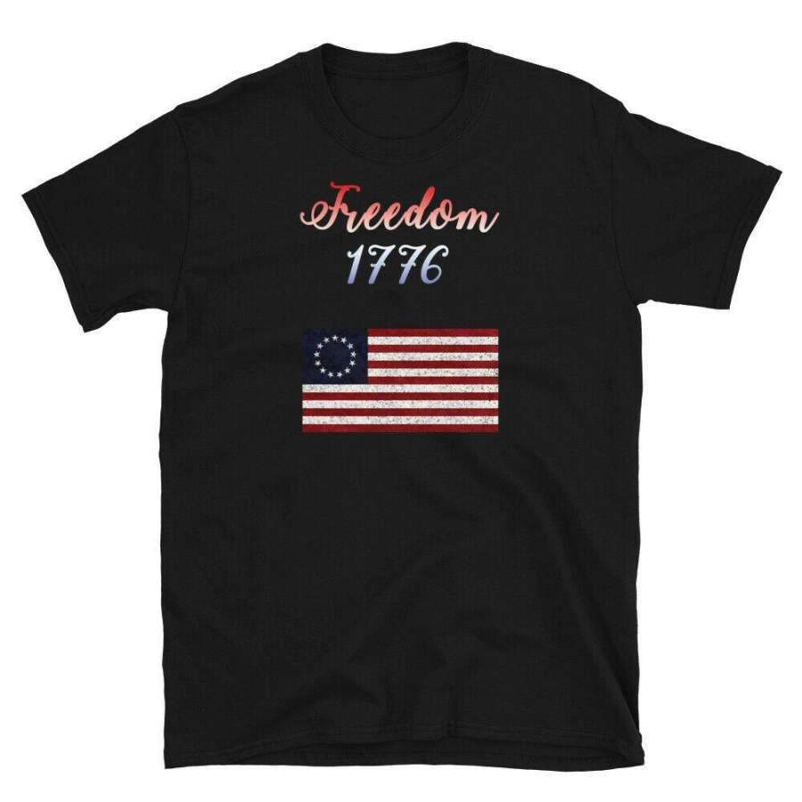 1776 Betsy Ross Vintage Flag Patriotic  T-Shirt