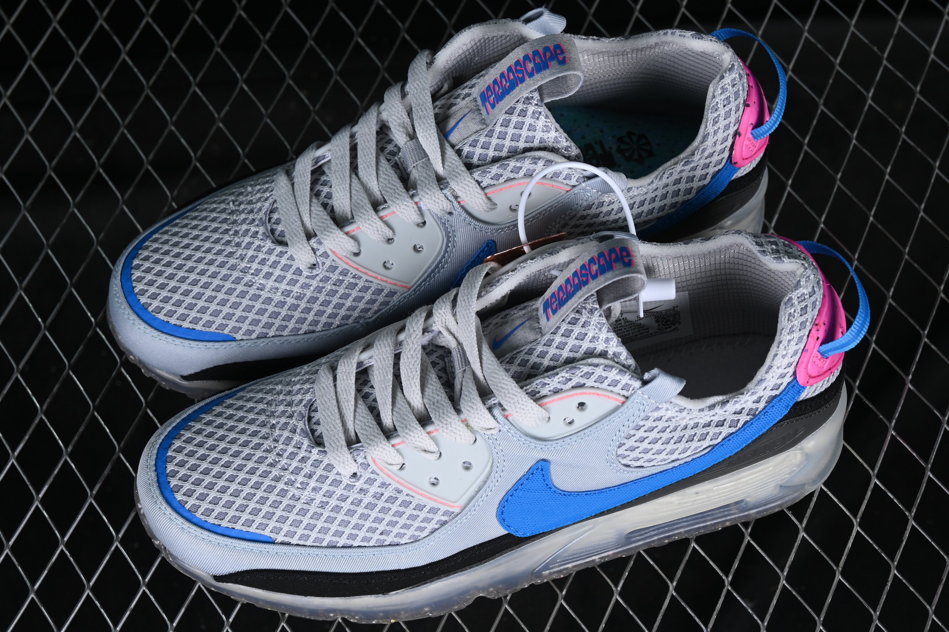 Nike Air Max Terrascape 90 Pure Platinum Wolf Gray Hyper Pink Blue Shoes Sneakers SNK428567775