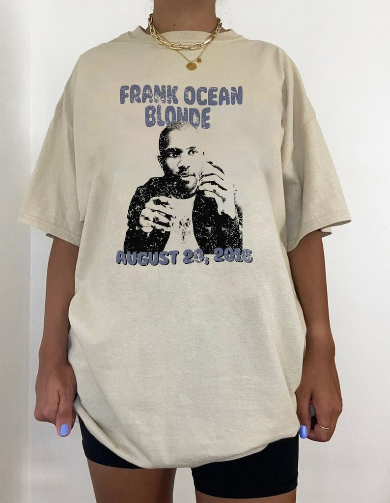 Frank Blond Tshirt, Frank Shirt, Frank Rap Hip Hop 90 Vintage Tshirt