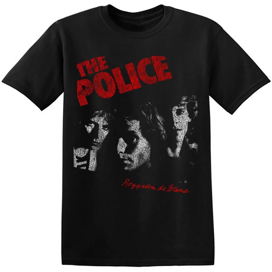 Men’s Fashion T-Shirt The Police Tee Musically Shirt Cool Vintage Classic Rock Band T Shirts