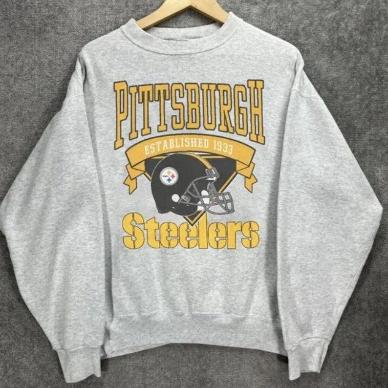 Vintage Pittsburgh Football Sweatshirt, Retro 90S Nfl Shirt, Vintage Nfl Football Shirt, Gift For Football Fan, Unisex Pittsburgh Sweatshirt