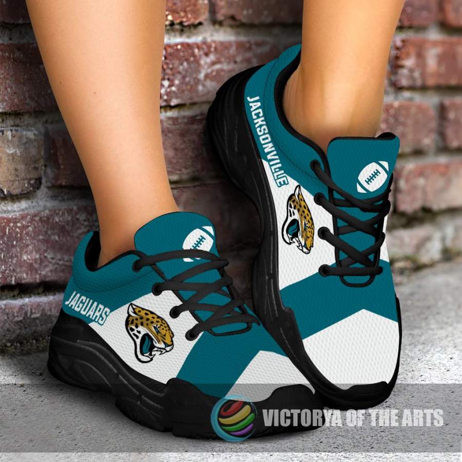 Colorful Logo Jacksonville Jaguars Chunky Sneakers